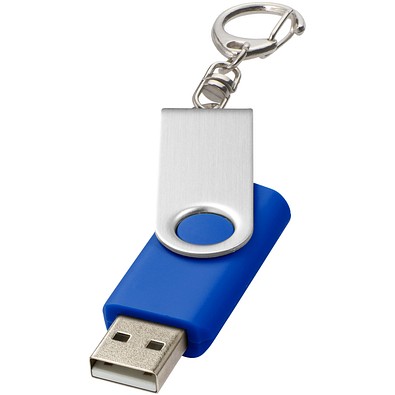 Rotate mit Schlüsselanhänger USB-Stick, royalblau, 1GB
