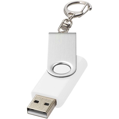 Rotate mit Schlüsselanhänger USB-Stick, weiss, 32GB