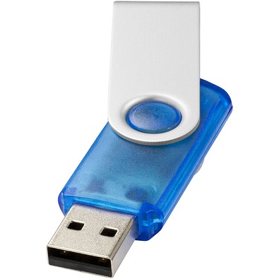 Rotate Transculent USB-Stick, blau, 64GB