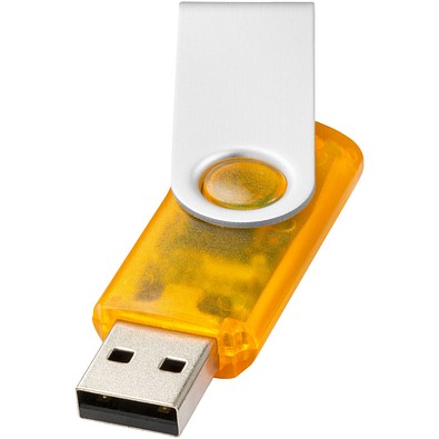 Rotate Transculent USB-Stick, orange, 64GB
