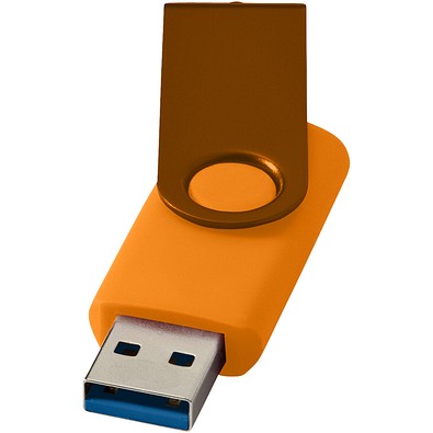 Rotate USB-Stick 3.0 aus Metall, orange, 128GB