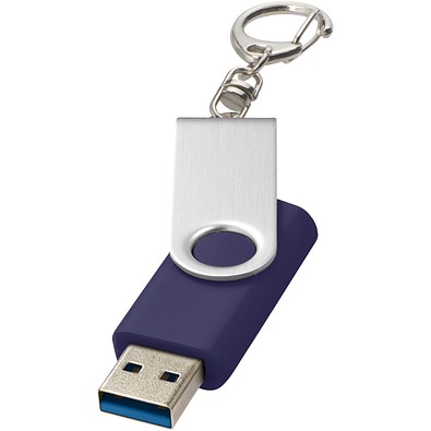 Rotate USB-Stick 3.0 mit Schlüsselanhänger, blau, 64GB