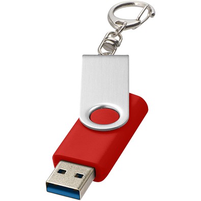Rotate USB-Stick 3.0 mit Schlüsselanhänger, hellrot, 16GB
