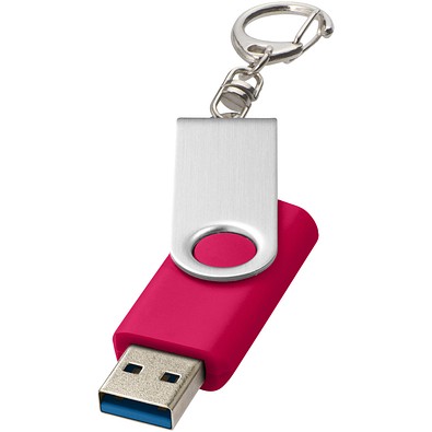 Rotate USB-Stick 3.0 mit Schlüsselanhänger, magenta, 64GB