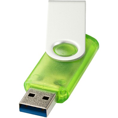 Rotate USB-Stick 3.0 transparent, grün, 128GB