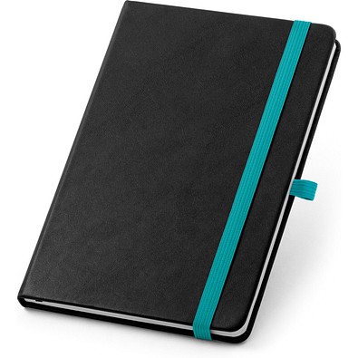 ROTH. A5 Notizbuch aus PU mit linerten Blättern, Hellblau