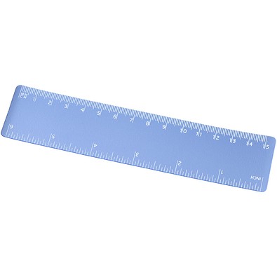 Rothko 15 cm PP Lineal, blau mattiert
