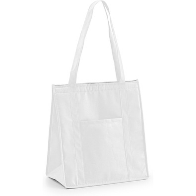 ROTTERDAM. Kühltasche aus Vliesstoff (80 g/m²), Weiß