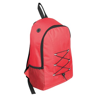 Rucksack aus recyceltem Polyester , rot