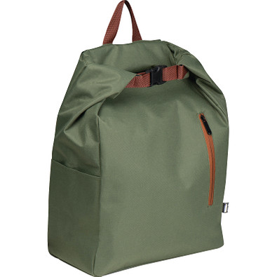 Rucksack in Naturfarben, khakigrün