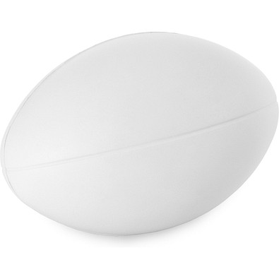 RUGBY. Anti-Stressball aus PU, Weiß