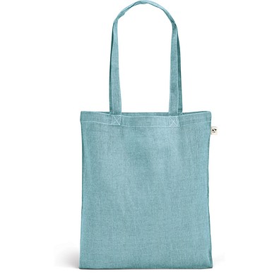 RYNEK. Tragetasche aus recycelter Baumwolle (70%), polyester (30% rPET) (140 g/m²), Hellblau
