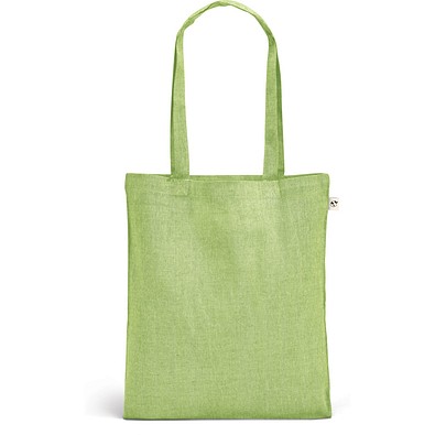 RYNEK. Tragetasche aus recycelter Baumwolle (70%), polyester (30% rPET) (140 g/m²), Hellgrün