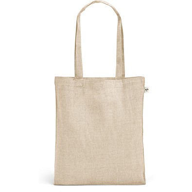 RYNEK. Tragetasche aus recycelter Baumwolle (70%), polyester (30% rPET) (140 g/m²), Natur