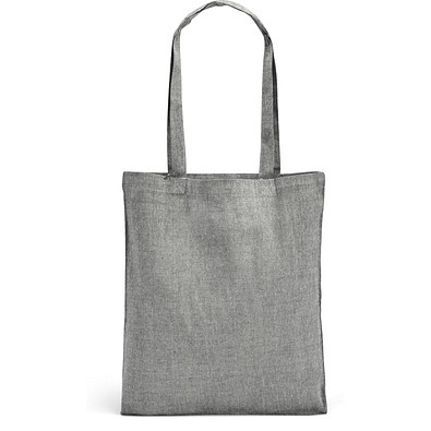 RYNEK. Tragetasche aus recycelter Baumwolle (70%), polyester (30% rPET) (140 g/m²), Schwarz