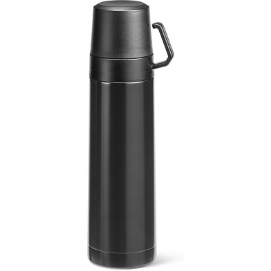 SAFE. Thermoskanne aus Edelstahl und PP, 490 ml, Schwarz