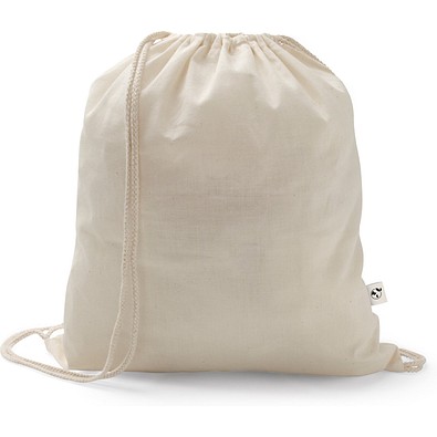 SALAMANCA. Turnbeutel aus recycelter Baumwolle (70%) und Polyester (30% rPET) (150 g/m²), Naturhell