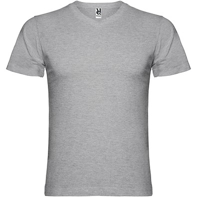 Samoyedo T-Shirt mit V-Ausschnitt für Herren, Marl Grey, 2XL