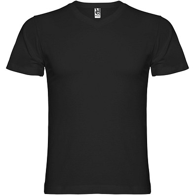 Samoyedo T-Shirt mit V-Ausschnitt für Herren, schwarz, XL