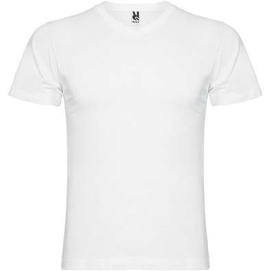 Samoyedo T-Shirt mit V-Ausschnitt für Herren, weiss, XL