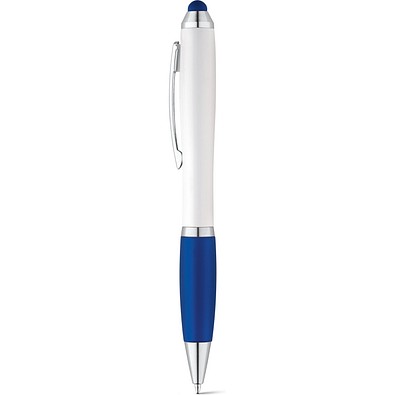 SANS. Kugelschreiber mit Drehmechanik und Metallclip, Blau