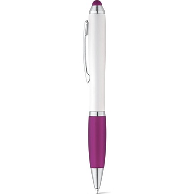 SANS. Kugelschreiber mit Drehmechanik und Metallclip, Violett