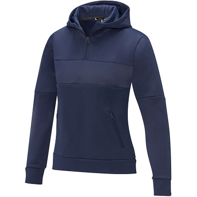 Sayan Kapuzenpullover mit halbem Reißverschluss für Damen, navy,  L