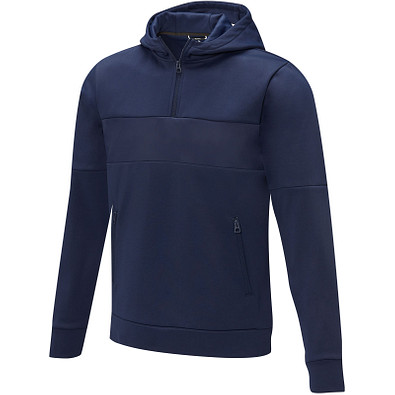 Sayan Kapuzenpullover mit halbem Reißverschluss für Herren, navy,  L