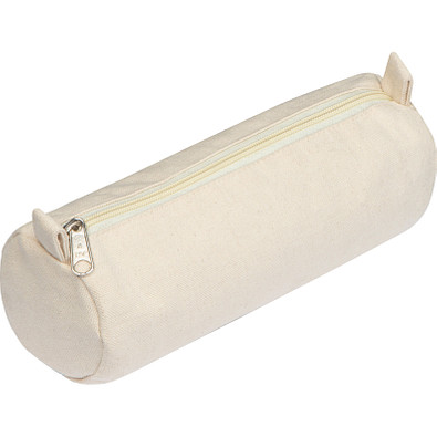 Schlampermäppchen aus Baumwolle, beige
