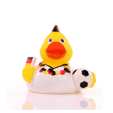 Schnabels® Bade-Ente Fußballfan, gelb/weiß