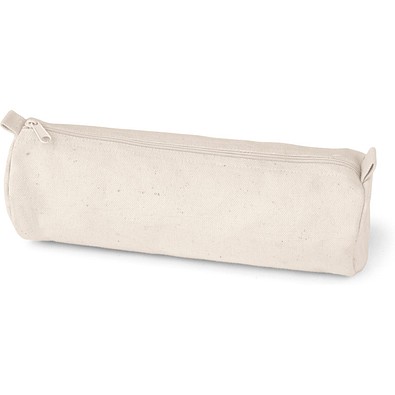 SCHOOLI. Schreibetui aus 100% Canvas-Baumwolle (290 g/m²), Naturhell