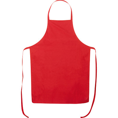 Schürze aus Baumwolle, rot