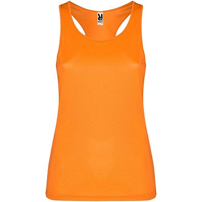 Schura Sport Top für Damen, Fluor Orange, L