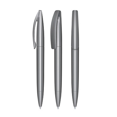 senator® Drehkugelschreiber Bridge Polished, blaue Mine, grau cool gray 9