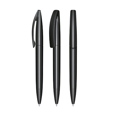senator® Drehkugelschreiber Bridge Polished, blaue Mine, schwarz