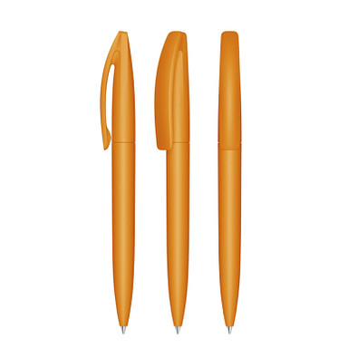 senator® Drehkugelschreiber Bridge Soft Touch, blaue Mine, orange 151