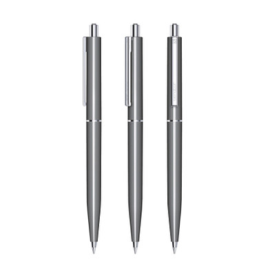 senator® Druckkugelschreiber Point Polished, blaue Mine, grau cool gray 9