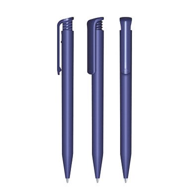 senator® Druckkugelschreiber Super Hit Matt, blaue Mine, blau 2757