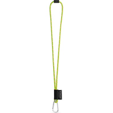 SET Lanyard NAUTIC Long (Ø 7 mm) mit 55 mm D-förmigem Karabiner und Ø 7 mm Sicherheitsverschluss, Gelb Hexachrome