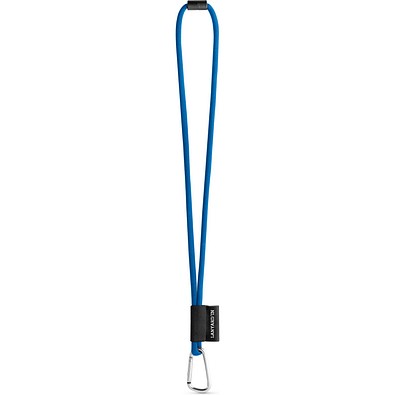 SET Lanyard TUBE Long (Ø 7 mm) mit 55 mm D-förmigem Karabiner und Ø 7 mm Sicherheitsverschluss, 303 - Blau