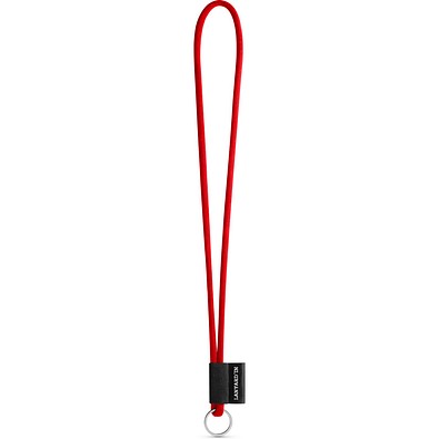 SET Lanyard TUBE Long (Ø 7 mm) mit Ring Ø 32 mm, 302 - Rot