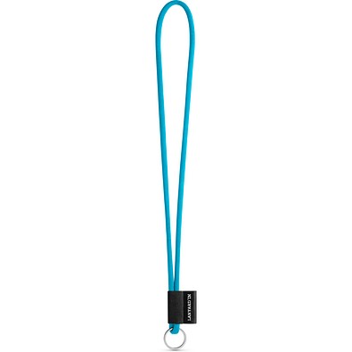 SET Lanyard TUBE Long (Ø 7 mm) mit Ring Ø 32 mm, 304 - Hellblau