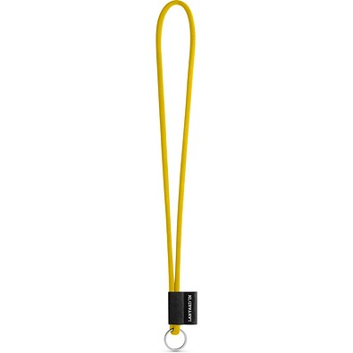 SET Lanyard TUBE Long (Ø 7 mm) mit Ring Ø 32 mm, 310 - Gelb