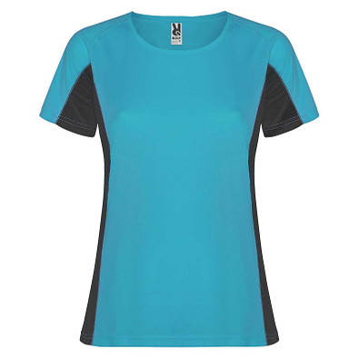 Shanghai Sport T-Shirt für Damen, türkis / Dark Lead, 2XL