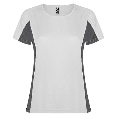 Shanghai Sport T-Shirt für Damen, weiß / Dark Lead, L
