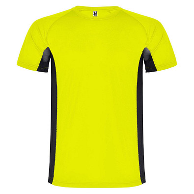 Shanghai Sport T-Shirt für Kinder, Fluor Yellow / schwarz, 16