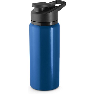 SHAWN. Sportflasche aus 100% recyceltem aluminium 600 mL, Dunkelblau