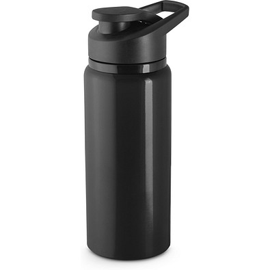 SHAWN. Sportflasche aus 100% recyceltem aluminium 600 mL, Schwarz