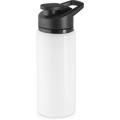 SHAWN. Sportflasche aus 100% recyceltem aluminium 600 mL, Weiß
