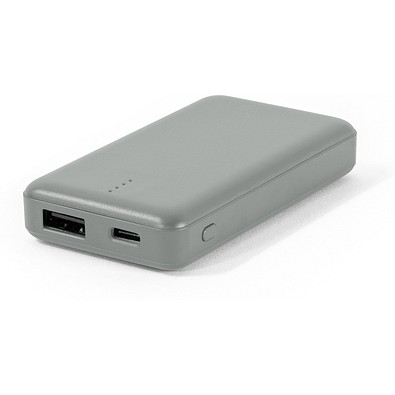 SHERYL. Powerbank 4'000 mAh bei recyceltem ABS (100% rABS), Grau